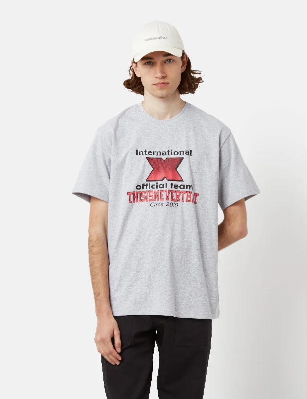 Special Price Thisisneverthat X-INTL. T-Shirt - Heather Grey