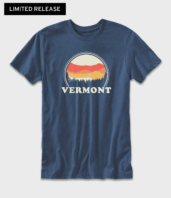 Super Bargain Vermont Mountains Graphic T-Shirt