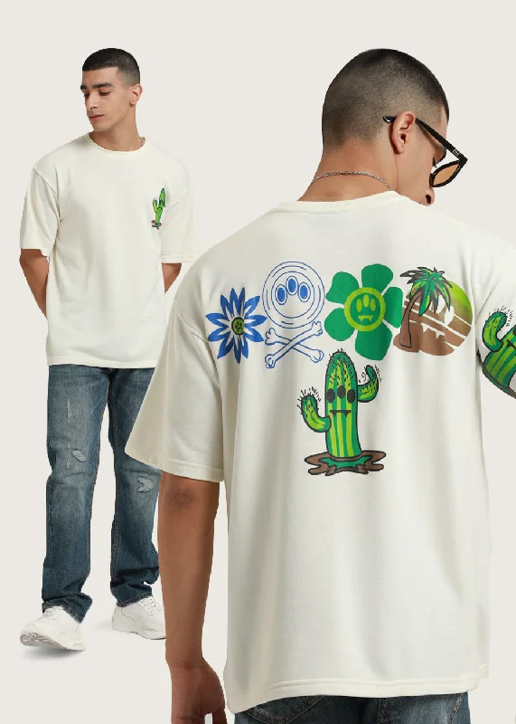 Weekend Savings Bonanza Warm White Oversized T-shirt
