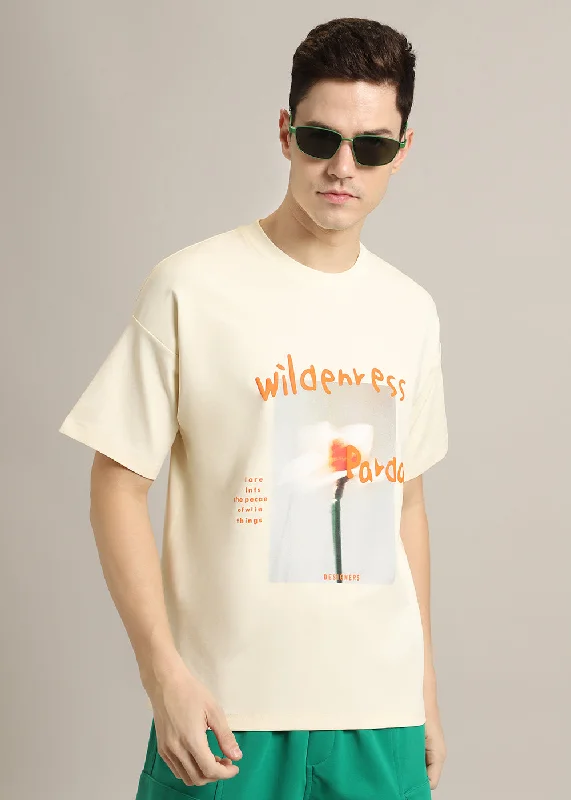 Weekend Special Wild Cream Oversized T-shirt