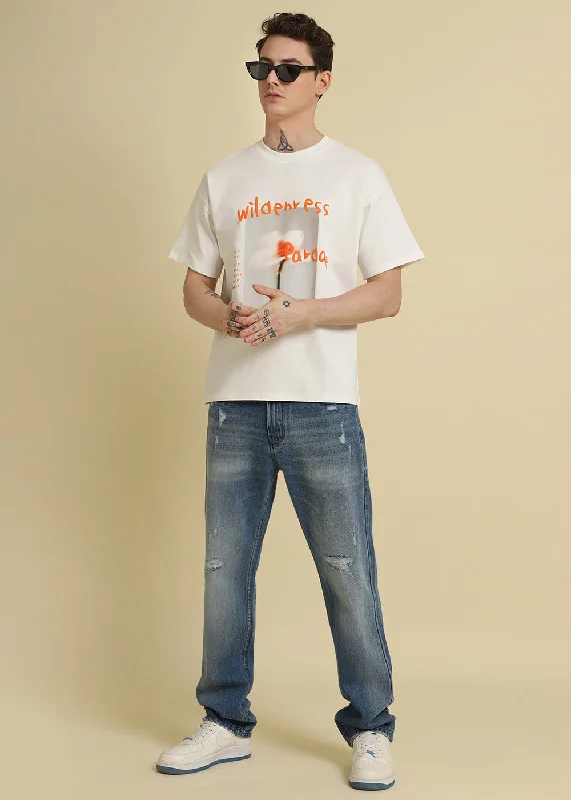 Super Bargain Wild Off White Oversized T-shirt