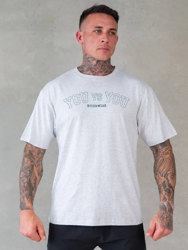 Weekend Discounts to Delight You vs You Oversized T-Shirt - Snow Marl